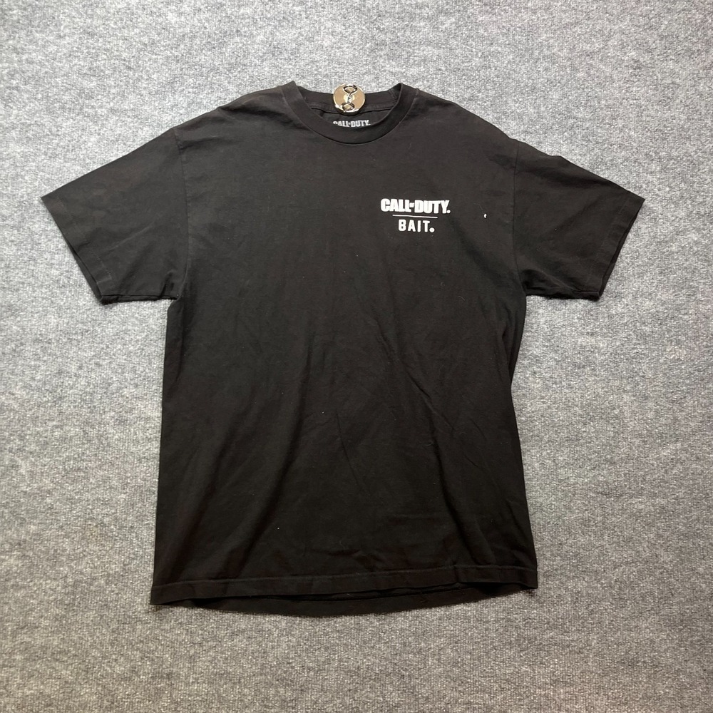 Bait X Call of Duty Black Ops Zombies T-Shirt Men's Black Casual Tee - Large